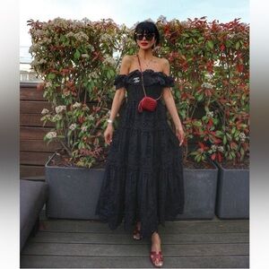 Zara embroidered off shulder dress limited edition blogger fav